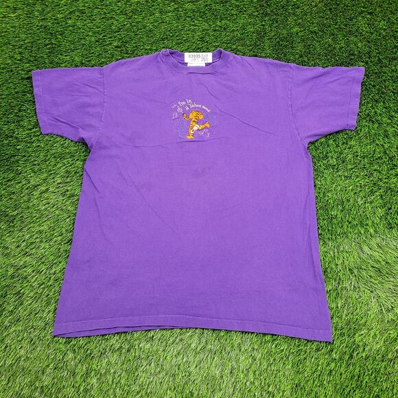 Vintage 90s Tigger Shirt Women L 23x28 Winnie-The-Pooh Baggy - Picture 1 of 15